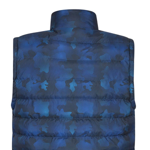 Gilet matelassé pour homme avec logo personnalisé, respirant, léger, sans manches, veste d'hiver chaude, capuche, veste matelassée brillante respirante - Product Image 6