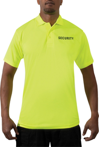 Polo jaune unisexe pour hommes Nouvel uniforme de garde de sécurité avec broderie à manches courtes disponible dans toutes les tailles - Product Image 5
