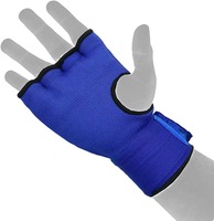 Bandages de boxe rouges personnalisés de haute qualité avec impression de logo, bandages rapides pour les mains, gants intérieurs en gel, design personnalisé unisexe pour l'entraînement MMA