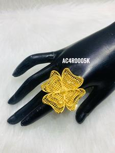 แหวนสวมนิ้วชุบทองและโรสโกลด์18K คุณภาพสูงสไตล์อินเทรนด์เครื่องประดับแฟชั่นหนึ่งกรัมสำหรับผู้หญิง - Product Image 1