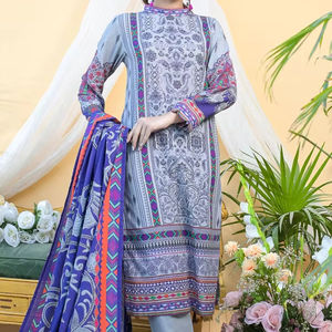 Venta al por mayor de ropa de boda de 3 piezas sin costuras traje Khaddar paquistaní Salwar Kameez mujeres vestidos de invierno personalizado OEM - Product Image 1