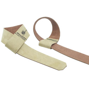 100% sangles d'haltérophilie en cuir d'origine athlétisme approuvé Pakistan fait sangles de levage en cuir de qualité supérieure - Product Image 3
