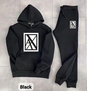 High Quality Casual Mid Waist Baggy <b>Hoodie</b> and Sweatpants Set for Men 100% Cotton Two Piece Tracksuit - Product Image 1
