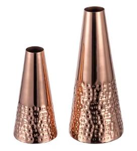 Ensemble de vases à fleurs en laiton de style côtier moderne faits à la main, 2 pièces, design vigne dorée, couleurs personnalisables pour mariage, maison, hôtel - Product Image 6