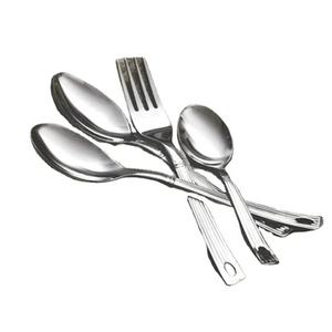 Ensembles de couverts en acier inoxydable de qualité supérieure de couleur argent avec un design élégant, parfaits pour les repas à la maison et la vaisselle de mariage - Product Image 5