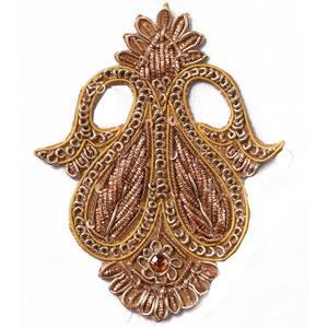 Broche Brinjal de broderie à la main de fil de lingot de Chine - Product Image 6