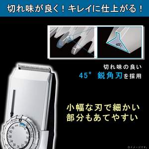 Cortadora de Pelo Recargable Plateada con Cuchilla de Acero Inoxidable Ajustable, Impermeable, con Cable, para Uso Doméstico (Tipo AC, Reino Unido) - Product Image 3