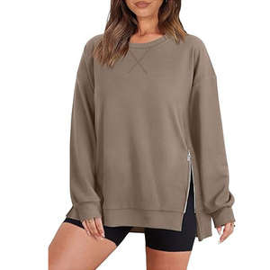 Sudadera con Capucha Extra Grande Informal para Mujer, Cuello Redondo, 100% Algodón, Felpa, Impermeable, Transpirable, 300g, Invierno, Logotipo en la Espalda - Product Image 6