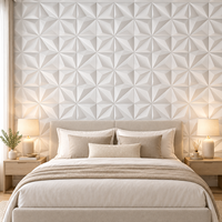 Panel Dinding PVC Geometris 3D WYRAX untuk Dapur, Ruang Tamu & Hotel - Desain Modern dengan Efek Fluoresen Tahan Air dan Tahan Api