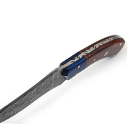 Tendance vente prix usine couteaux de chasse personnalisé à la main corne de taureau poignée couteau de chasse couteau de survie avec gaine en cuir