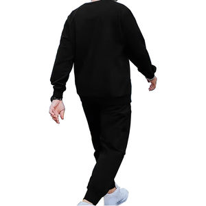 2025 OEM logotipo personalizado hombres ecológico transpirable Fitness correr Jogging traje de entrenamiento de manga larga chándales lisos - Product Image 2