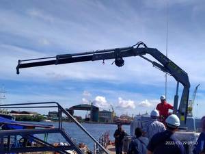 Offre Spéciale de haute qualité livraison rapide capacité de 3 tonnes hydraulique flèche d'articulation pont de navire marin grues Puma de Turquie - Product Image 4