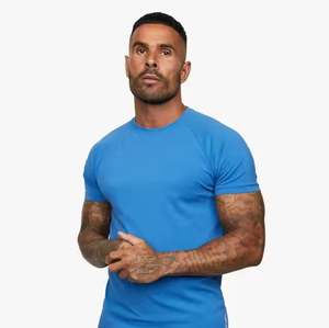 ชุดเสื้อยืดเข้ารูปผ้าคอตตอนคอมบ์สำหรับผู้ชายชุดกางเกงขาสั้นผ้าแห้งเร็วคอลูกเรือระบายอากาศสไตล์ลำลองสำหรับฤดูร้อนฤดูใบไม้ร่วง - Product Image 5