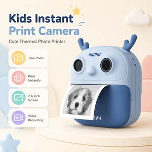 Brinquedo das crianças Câmera Digital com MOS Imaging Sensor Mini Impressora Fotográfica para Gravação Instantânea Térmica de Vídeo Fotografia para Crianças - Product Image 4
