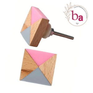 Poignée moderne en bois de résine Artisanat Meubles Boutons pour tiroir Porte Armoire Commode Salle de bain Salon Cuisine Utilisation - Product Image 2