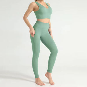 El mejor diseño de conjunto de Yoga para mujer, superventas, gran oferta, conjunto de gimnasio/yoga para mujer, ropa de gimnasio de alta calidad, conjuntos de Yoga personalizados sin costuras - Product Image 6