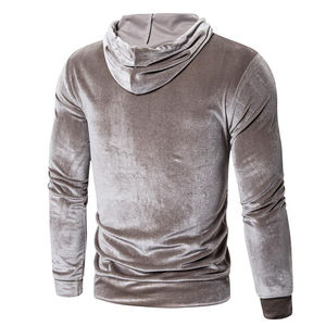 Meilleures ventes Tendance Pull-over épais en velours Sweats à capuche en velours pour hommes épais personnalisés et confortables - Product Image 2