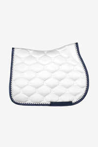 Tapis de selle de dressage sublimé matelassé, matériau écologique, extérieur en coton, rembourrage en polyester, doublure - Product Image 2