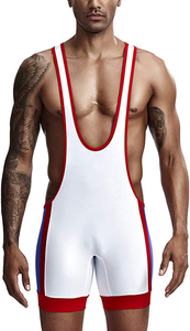 Pakistan Made Gym Sports Wrestling Unisex Custom Design Sustainable Cheap Factory Price Wrestling Singlets - Product Image 5