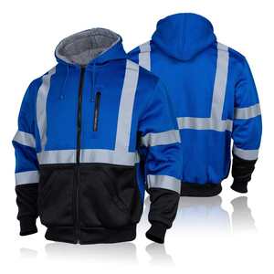 Sweat-shirt de sécurité réfléchissant néon, vêtements de travail haute visibilité pour les équipes de construction - Product Image 5