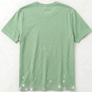T-shirts pour hommes surdimensionnés avec strass, matière douce et confortable, design élégant et scintillant, idéal pour les looks estivaux. - Product Image 2