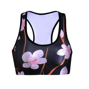 สปอร์ตบราระบายอากาศแห้งเร็วสำหรับผู้หญิงสำหรับเล่นโยคะยิมวิ่งโลโก้ด้านหน้า - Product Image 2