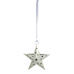 Estrella Colgante de Hierro de Tamaño Mediano, Color Latón, Decoración de Pared para el Hogar y Navidad, Venta al por Mayor - Product Image 1
