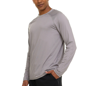 Vente en gros Nouveau look Vêtements d'extérieur Rash Guard T-shirts à manches longues Nouveau produit Ras du cou Slim-fit Rash Guard pour hommes personnalisé OEM - Product Image 4