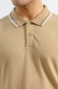 Polos de manga corta de alta calidad 100% algodón con logotipo bordado personalizado para hombre fabricados por Huzaifa Products - Product Image 3