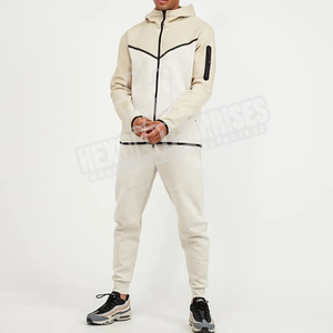 OEM survêtement respirant en polaire technique pour hommes, survêtement de marque privée, ensemble de jogging en polaire technique pour hommes, jogging - Product Image 2