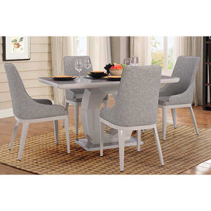 ENSEMBLE À MANGER EN VERRE ITALIEN TURIN 4 PLACES PAR ROYALOAK - Product Image 1