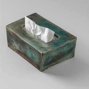 Boîte à mouchoirs multifonctionnelle en métal artistique, style moderne et simple, design personnalisable, construction durable faite à la main pour la maison et le bureau - Product Image 3