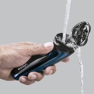 Afeitadora Eléctrica Inalámbrica con Doble Cuchilla, Agarre Cómodo, Cabezal Giratorio, Resistente al Agua, Recortadora Reversible, Cuchillas Metálicas de Afeitado Rápido - Product Image 4