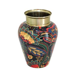 Vase à fleurs moderne fait main en métal Vase d'art décoratif artisanal de luxe pour la maison et la table de bureau - Product Image 2