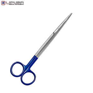 Premium LIPUMA Acero inoxidable Metzenbaum Tijeras quirúrgicas Mango azul Manual Fuente de alimentación Estándar DE SEGURIDAD MOL Garantía de 5 años - Product Image 5