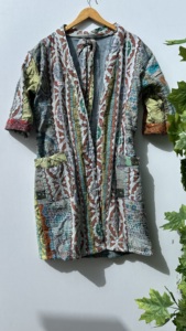 La mejor calidad Vintage acolchado transpirable ecológico invierno mujeres hecho a mano Multi-Patchwork algodón Kantha Casual primavera estilo - Product Image 5