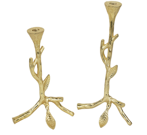 Juego de portavelas de estilo rama artística de Metal dorado para decoración moderna del hogar para fiestas de cumpleaños de Pascua de Navidad celebraciones festivas - Product Image 2