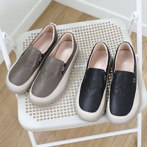 [JSHOE] Zapatos de Moda para Mujer, Modelo Leita, de Piel Vacuna, Estilo Slip-On, Casuales, Hechos en Corea, para Uso Diario - Product Image 6