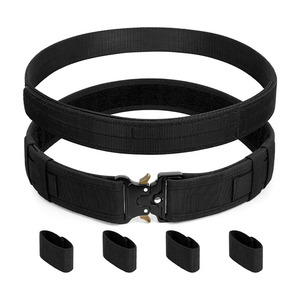 Cinturón Táctico Utilitario de Último Diseño, Hebilla de Metal de Acero de Liberación Rápida, Transpirable, de Nailon, para Guardias de Seguridad, Deportivo - Product Image 1