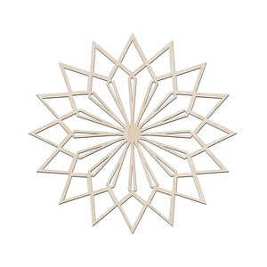 Art mural en bois mandala artisanal, géométrie sacrée complexe, décoration intérieure - Product Image 6