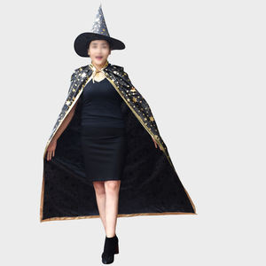 Disfraz de Bruja para Adultos, con Capa y Sombrero de Estrella Brillante, para Fiestas de Disfraces de Halloween - Product Image 2