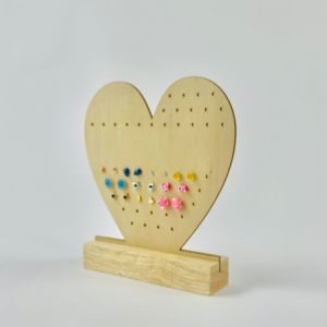 2025 porte-boucle d'oreille en bois de ruche chic parfait pour les collections au détail et personnelles - Product Image 4