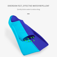 Équipement de plongée libre avec logo personnalisé chaussures de natation d'extérieur palmes de plongée en apnée palmes longues d'entraînement de style libre pour adultes et enfants