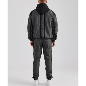 Conjunto Deportivo de Invierno 2025, Talla Grande, Chaqueta Cortavientos y Pantalones de Chándal de Algodón para Hombre, Diseño Personalizado con Parches, Cálido para Fitness - Product Image 6