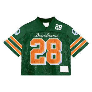 Top OEM fútbol americano Jersey 100% poliéster diseño personalizado jugador nombre del equipo corto invierno fútbol Jersey para hombres al por mayor - Product Image 3