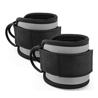 Sangle de cheville en cuir pour machine à câbles GAF, vente en gros, entraînement physique, musculation, entraînement des fessiers, cheville souple