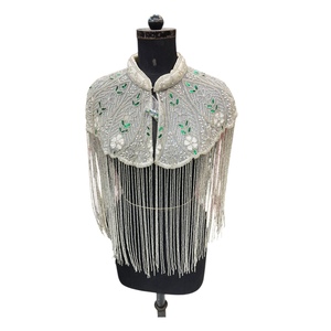 ชุดคลุมผ้าฝ้ายปักเลื่อมทำมือสำหรับผู้หญิง ปี 2025 คุณภาพสูง ตกแต่งด้วยลูกปัดและลูกไม้ ราคาขายส่งพร้อมส่งออก - Product Image 1