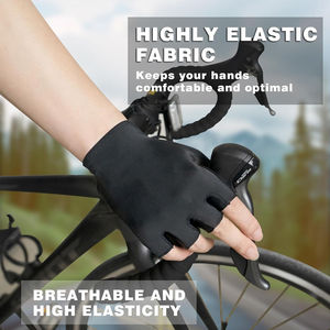 Guantes de Ciclismo de Alto Rendimiento, Medios Dedos, Acolchados, Antideslizantes, con Absorción de Impactos - Product Image 5