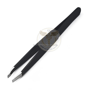Pinces à épiler noires de haute qualité avec logo personnalisé pour l'épilation, directement du grossiste fiable - Product Image 2