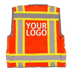 Chaleco de Seguridad Reflectante y Transpirable de Alta Visibilidad para Trabajadores de la Construcción, Personalizado para Hombre, Ropa de Seguridad de Alta Visibilidad, Diseño OEM - Product Image 3
